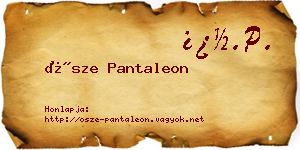 Ősze Pantaleon névjegykártya
